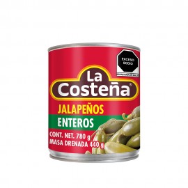 CHILES JALAPEÑOS ENTEROS LA COSTEÑA LATA 780 g